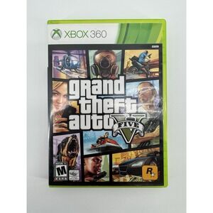 Grand Theft Auto V GTA 5 Xbox 360‎ Rockstar Games With Manual and Map CIB